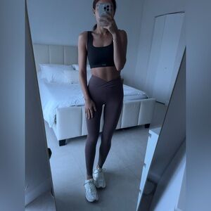 Brown workout leggings